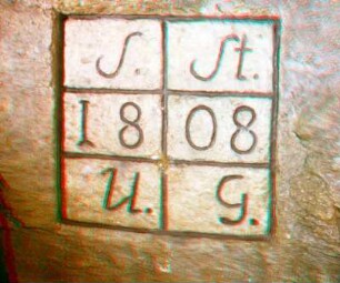 Fundtafel von 1808 im Alten Tiefen Fürstenstolln