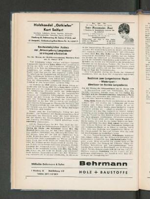 Raschestmöglicher Ausbau der "Ortsumgehung Langenhorn" ist dringen erforderlich