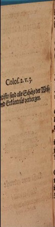 Conclusiones de fundamento sapientiae theoretico-practicae