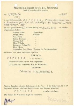 Bertsch, Franz