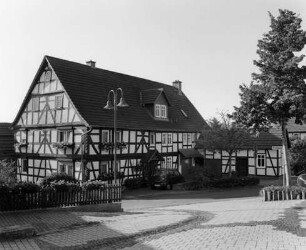 Streckhof und kleiner Anbau; Lauterbach, Alte Obergasse 20