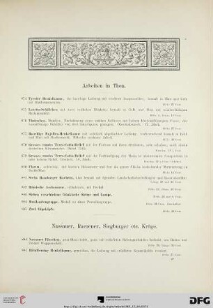 Nassauer, Raerener, Siegburger etc. Krüge (Nr. 886-917)