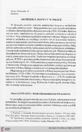 Architekci jezuiccy w Polsce