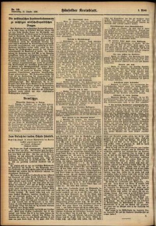 Zweite Ausgabe vom Donnerstag, den 21. Oktober 1926.