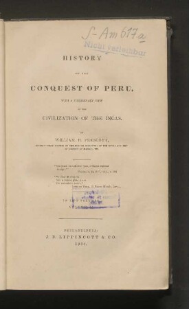 2: History of the conquest of Peru