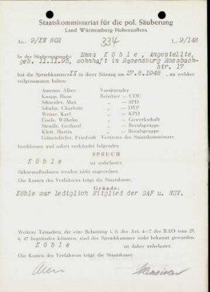 Köble, Emma