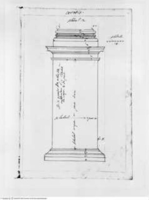Trattato dell' ordine cinquen e dell' architettura civile, Die Korinthische Ordnung, Sockel