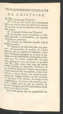 De l'histoire.