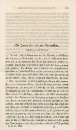 323-363 Die Humanisten und das Evangelium : Fortsetzung und Schluss