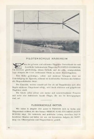 Pilotenschule Habsheim. Fliegerschule Gotha