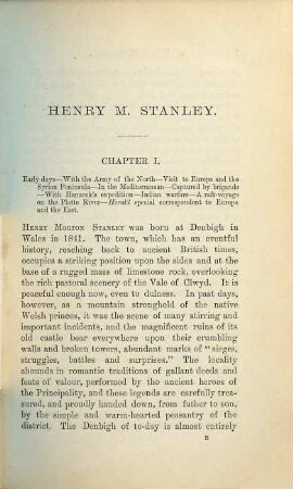 Henry M. Stanley : His life, travels and Explorations. By the Rev. Henry W. Little
