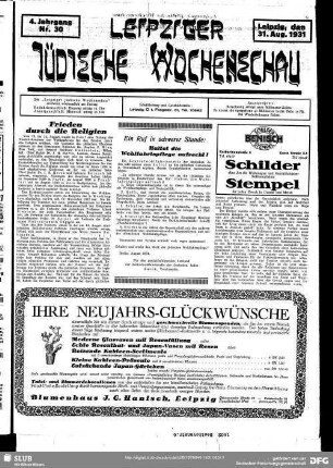Leipziger jüdische Wochenschau