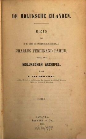 De Moluksche Eilanden
