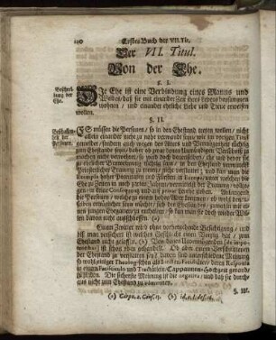 Der VII. Titul. - Der XIII. Titul.