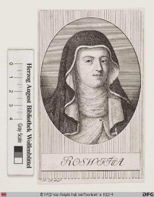 Bildnis Hrotsvit von Gandersheim