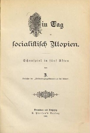 Ein Tag in socialistisch Utopien