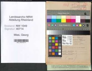 Entnazifizierung Georg Mies , geb. 31.03.1897 (Betriebsleiter)
