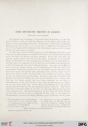 Eine minoische Bronze in Leiden