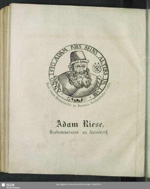 Adam Riese, Rechenmeister zu Annaberg