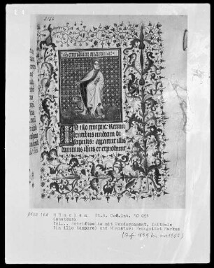 Gebetbuch mit lateinischem und französischem Text — Evangelist Markus