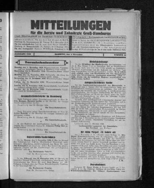 Jahrgang 1930, Hamburg, den 2. November, Nummer 44