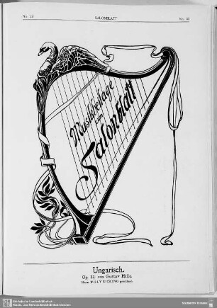 Musikbeilage zum Salonblatt