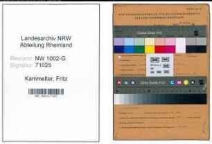 Entnazifizierung Fritz Kammelter, geb. 25.03.1894 (Dachdecker)