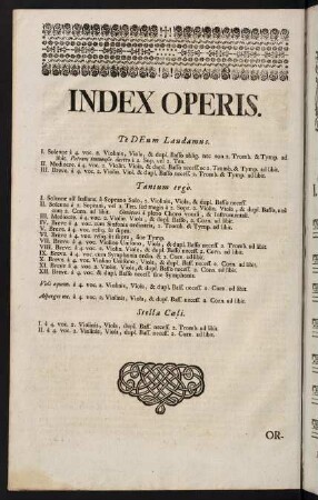 Index Operis