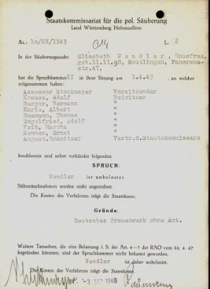 Wendler, Elisabeth