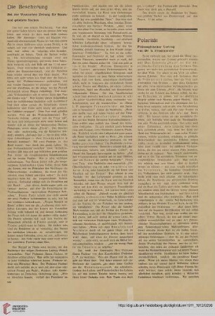 Die Bescherung : bei der Vossischen Zeitung für Staats- und gelehrte Sachen