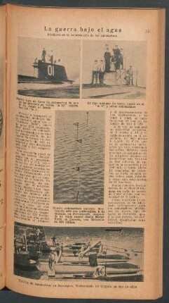 La guerra bajo el agua : Adelanto en la construcción de los submarinos