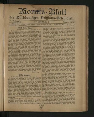 Januar 1918.