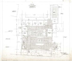 Gsaenger, Gustav; München - Großhadern, Ebernburgstr.; Ev. Notkirche, Reformations - Gedächtnis Kirche - Neubau (Grundriss EG)