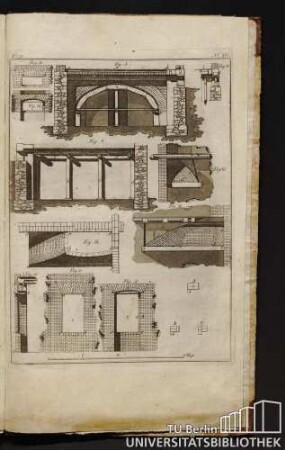 Bl. 22, No. XVI. Fig. 11, Fig. 12, Fig. 3, Fig. 13, Fig. 4, Fig. 16, Fig. 14, Fig. 15, Fig. 10, Fig. 8, Fig. 9, A, B, C.