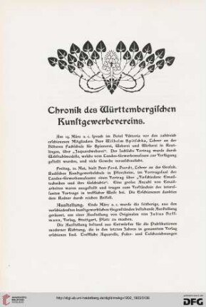Chronik des Württembergischen Kunstgewerbevereins, [2]