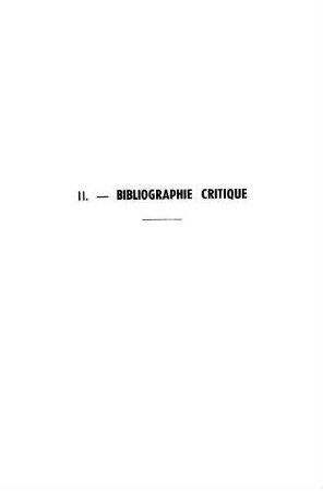 465-512, II. Bibliographie critique