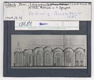 Lübeck: Dom, Längsschnitt nach Hach
