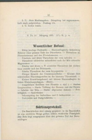 Wesentlicher Befund: