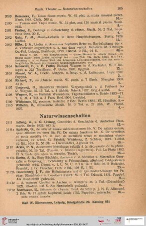 Naturwissenschaften (Nr. 2111-2143)