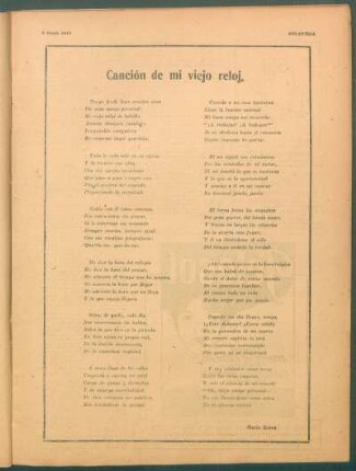 Canción de mi viejo reloj.