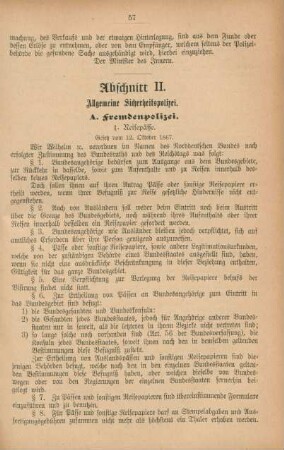 Abschnitt II. Allgemeine Sicherheitspolizei