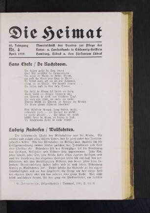 42. Jahrgang, Nr. 4, April 1932