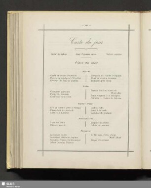 Carte du jour