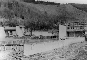 Hechtkopf unterer Vorhafen Schleuse Hirschhorn