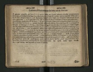 Lettera di Raccommendatione ad un Amico