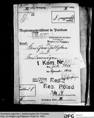 Kreishaushaltspläne, Verwaltungsberichte und Kreisvermögen des Kreises Osthavelland