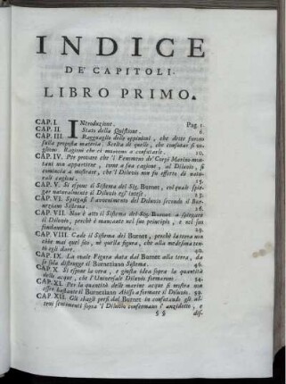 Indice De Capitoli.
