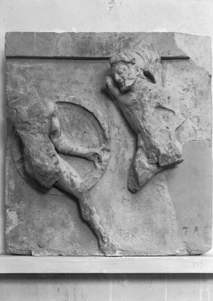 Metope: Herakles tötet Kyknos