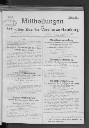 No. 3. März 99.
