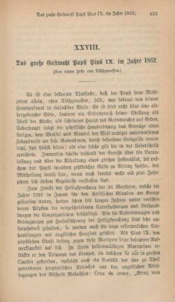 423-432 Das große Gastmahl Papst Pius IX. im Jahre 1862